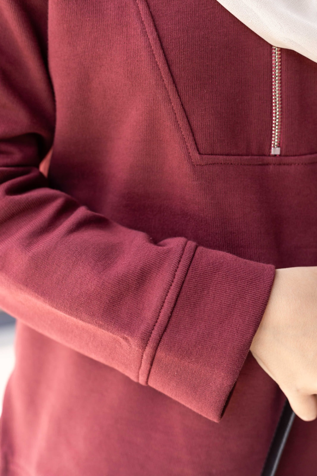 Maroon Skirt Set