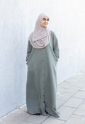 Mint Cotton-Melton Dress