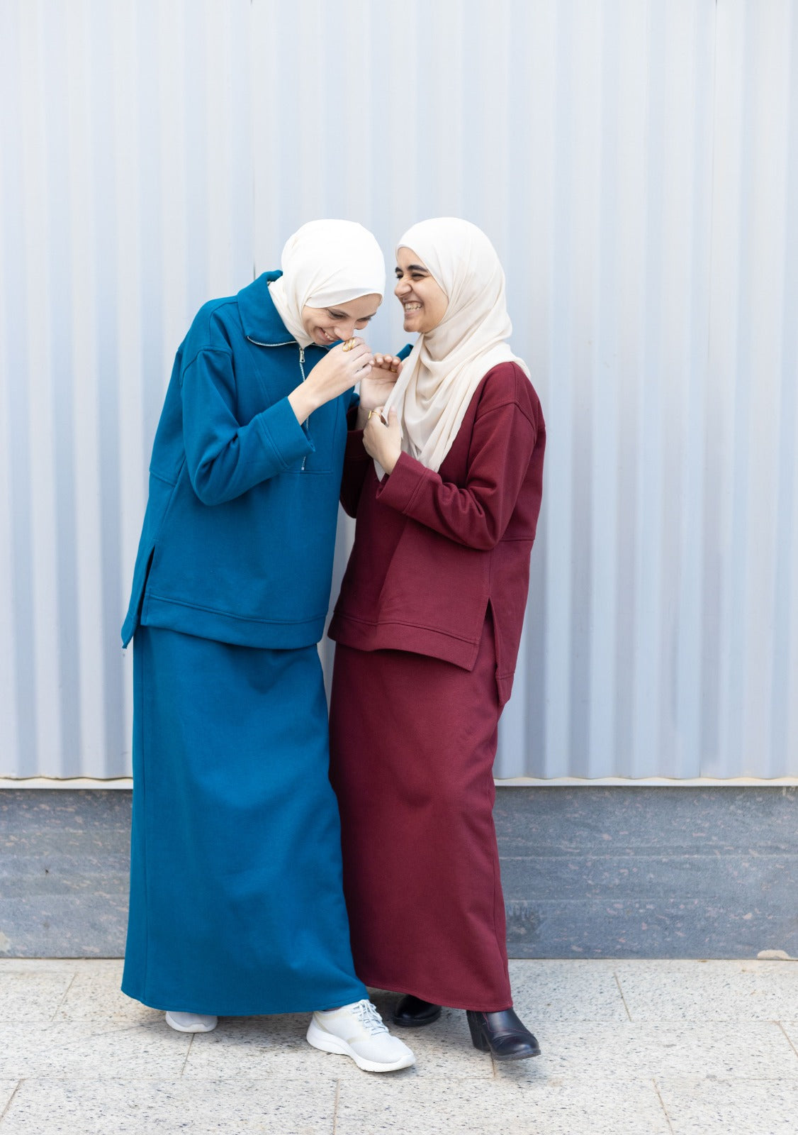 Classic Blue Skirt Set