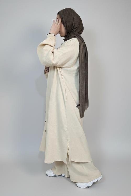 Beige Long Shirt